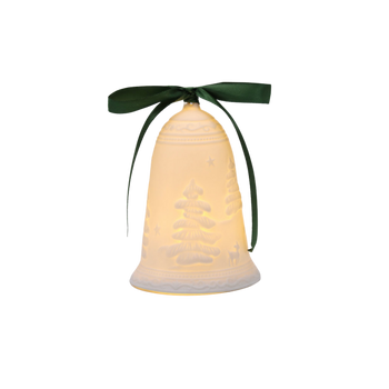 VÁNOČNÍ OZDOBY - LED KERAMICKÝ ZVONEK *1198