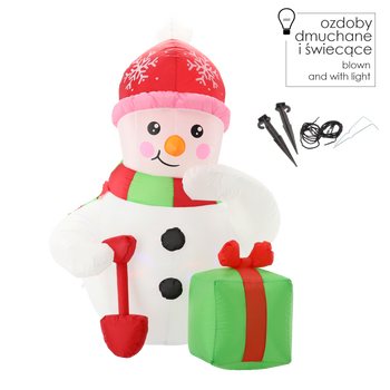 LED SNEHULÁK 180 CM *0387