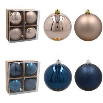 KPL. 4 BOMBEK 10 CM GRANÁTOVÝ / BEŽOVÉ ZLATO *3917