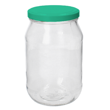 SKLENICE 1700 ML + KRYTKA FI 100 EMAIL ZD.=6KS PAL=780 KS*2021