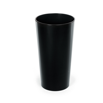 LILIA POT 250 MM WITH INSERT - black