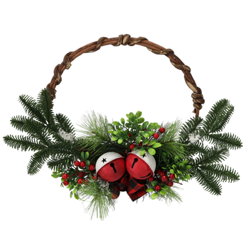 VÁNOČNÍ OZDOBY. VĚNEC 41 x 8 x 31 CM *4558