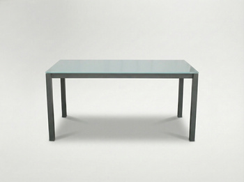 STÓŁ OGRODOWY - SZARY - 150x80x74 cm