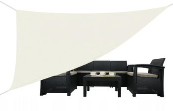 ŻAGIEL  PRZECIWSŁONECZNY TRÓJKĄTNY BEŻOWY 3,6 X 3,6 X 3,6M