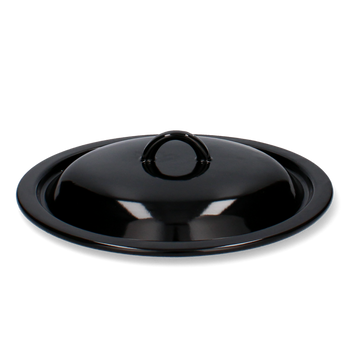 POKRYWA EMALIOWANA CZARNA 20CM*7768