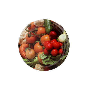 SET OF 10 LIDS FI 66 VEGETABLES RADISH WITH ONION