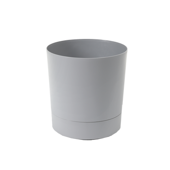 KVĚTINÁČ S PODSÁDKOU AURA 280MM ŠEDÝ*71269