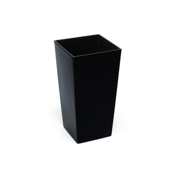Planter FINEZJA 140X140 MM WITH INSERT - BLACK