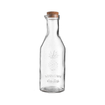 Karafa / Skleněná láhev 1,1 L s korkem *5751