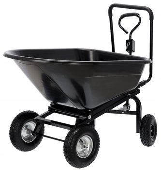 WÓZEK OGRODOWY CZARNY 160 L 