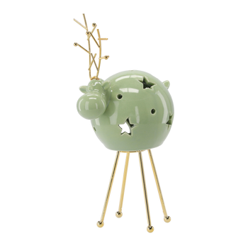 FIGURKA BOŽONÁŘSKÁ - RENIFER NA TEALIGHT 27,3 CM balení=1ks *1283