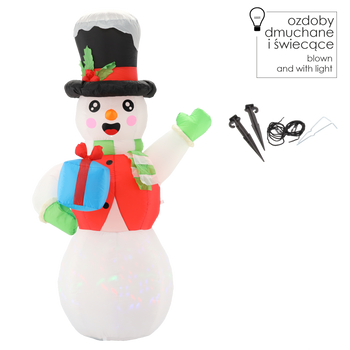 LED SNĚHULÁK 180 CM *0400