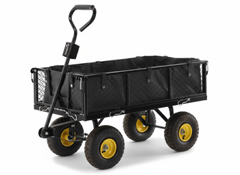 WÓZEK OGRODOWY DWUFUNKCYJNY CZARNY 