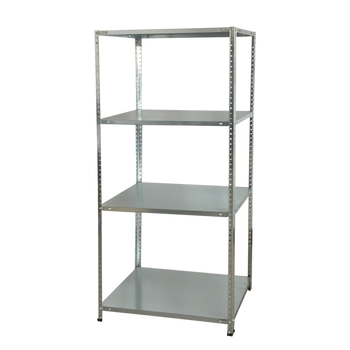 KOVOVÝ REGÁL 4-ÚROVNĚ 150 x 75 x 30 CM NOSNOST POLICE: 50 KG *1885