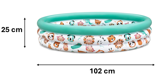 BASENIK OGRODOWY FI 122 X H 25 CM SAFARI 51226