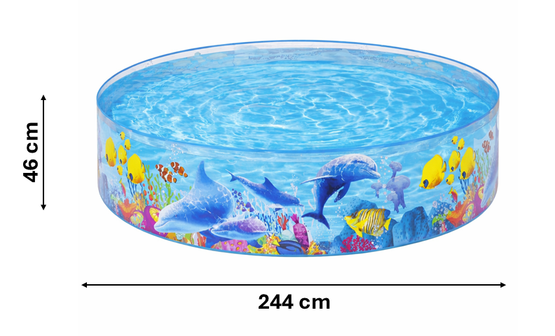 BASENIK OGRODOWY 244 x 46 CM 55031