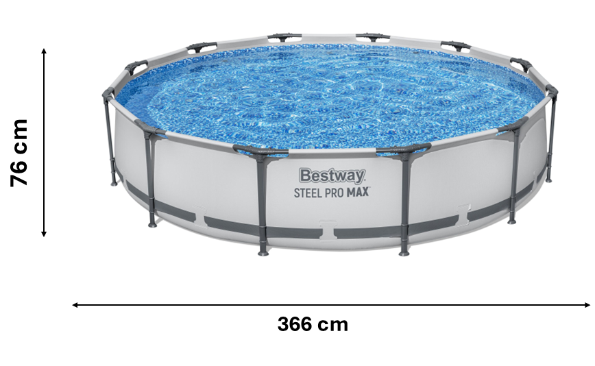 BASEN STELAŻOWY 366 X 76 CM  (BASEN , POMPA FILTRUJĄCA ) 56416