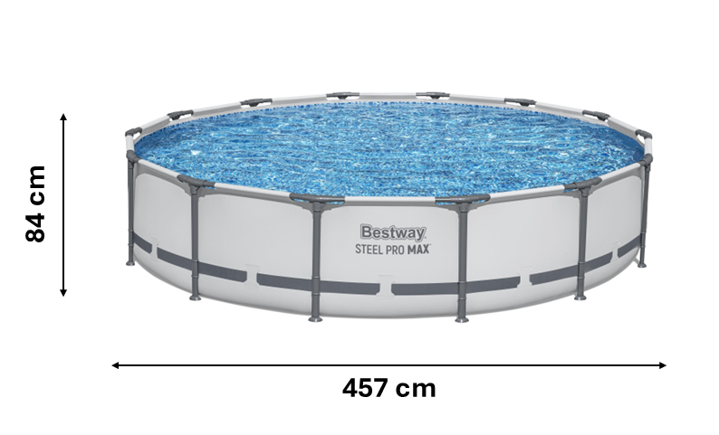 BASEN STELAŻOWY 427 X 84 CM (BASEN, POMPA FILTRUJĄCA) 56595
