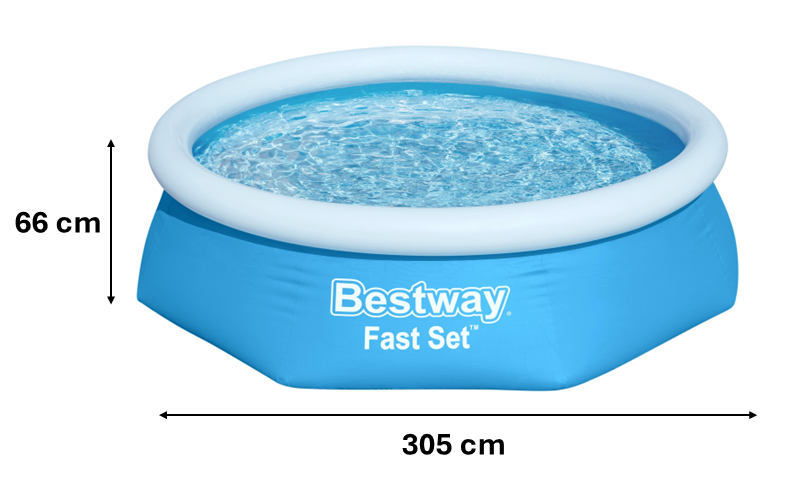 BASEN ROZPOROWY 305 X 66 CM (BASEN, FILTR, POMPA) 57458