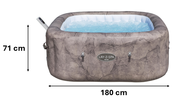 JACUZZI LAY-Z-SPA ROME AIRJET 180 X 180 X 71 CM *9593 6001k