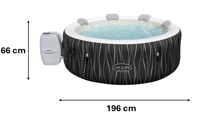 JACUZZI LAY-Z-SPA HOLLYWOOD AIR JET 196 X 66 CM 60059