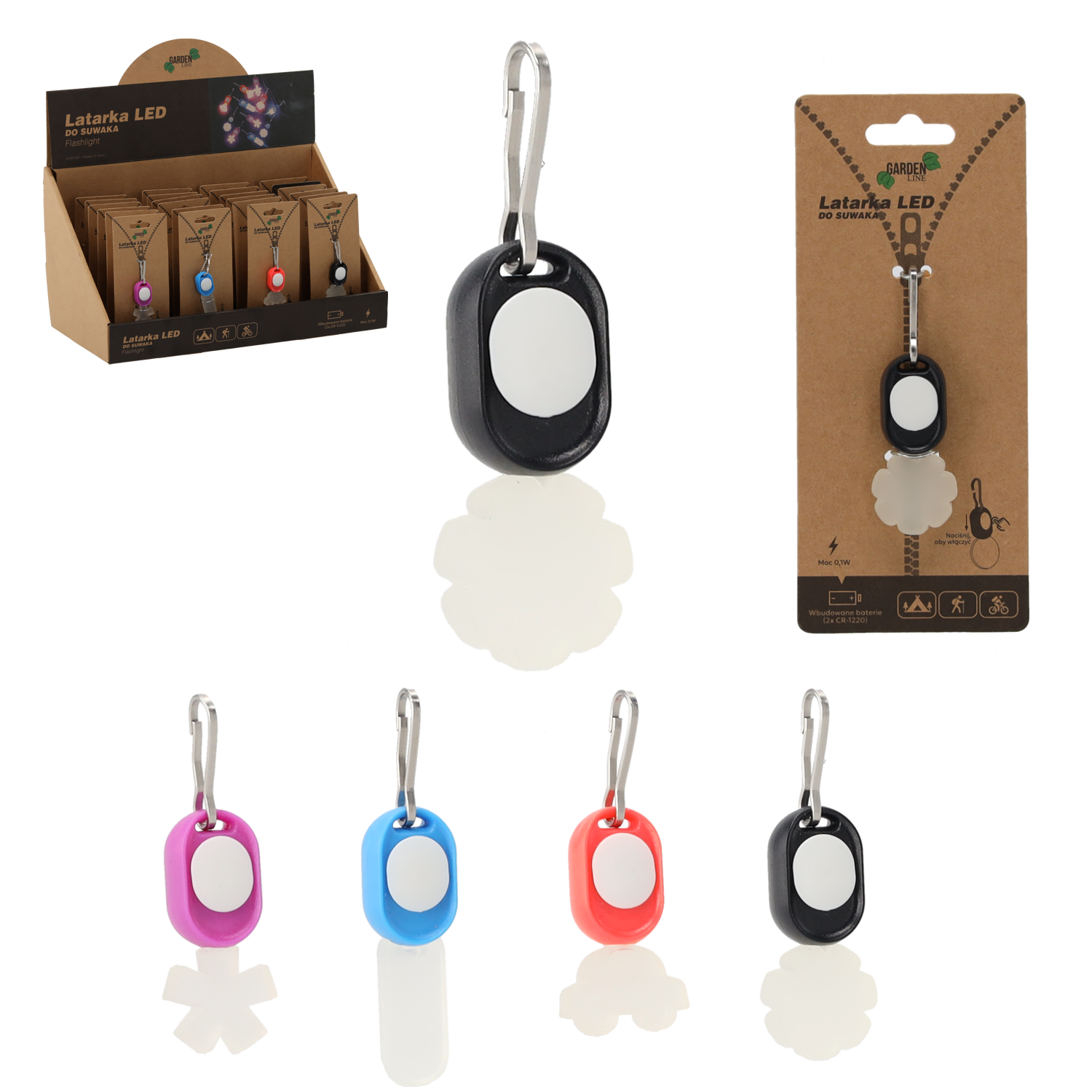 LATARKA LED DO SUWAKA MIX KOLOR disp=24 szt *1007 CAM1007