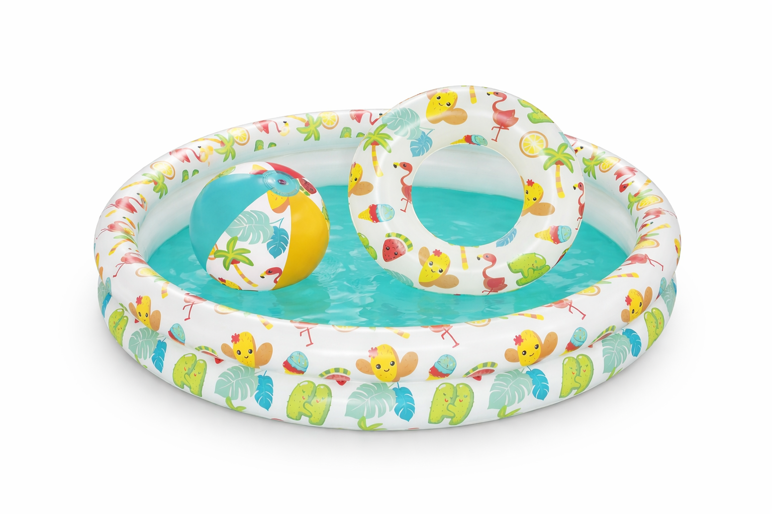 BASENIK OGRODOWY FI 122cm H20 +  PIŁKA +  KOŁO ChatGPT_Image_28_sty_2026__10_38_01