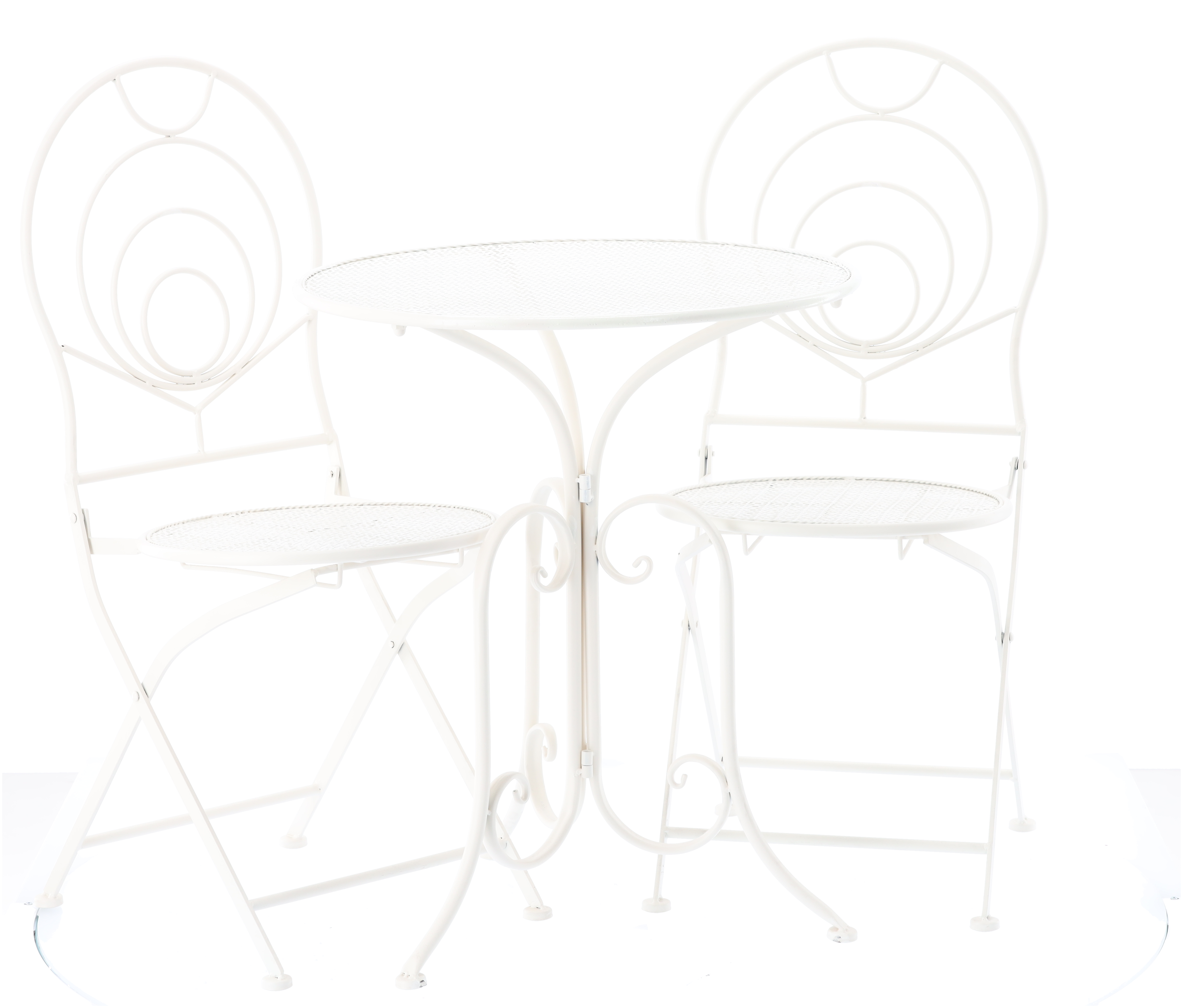 ZESTAW MEBLI OGRODOWYCH METALOWYCH "LINDA" STÓŁ + 2 KRZESŁA *8237 GOM8237_DODATKOWE2