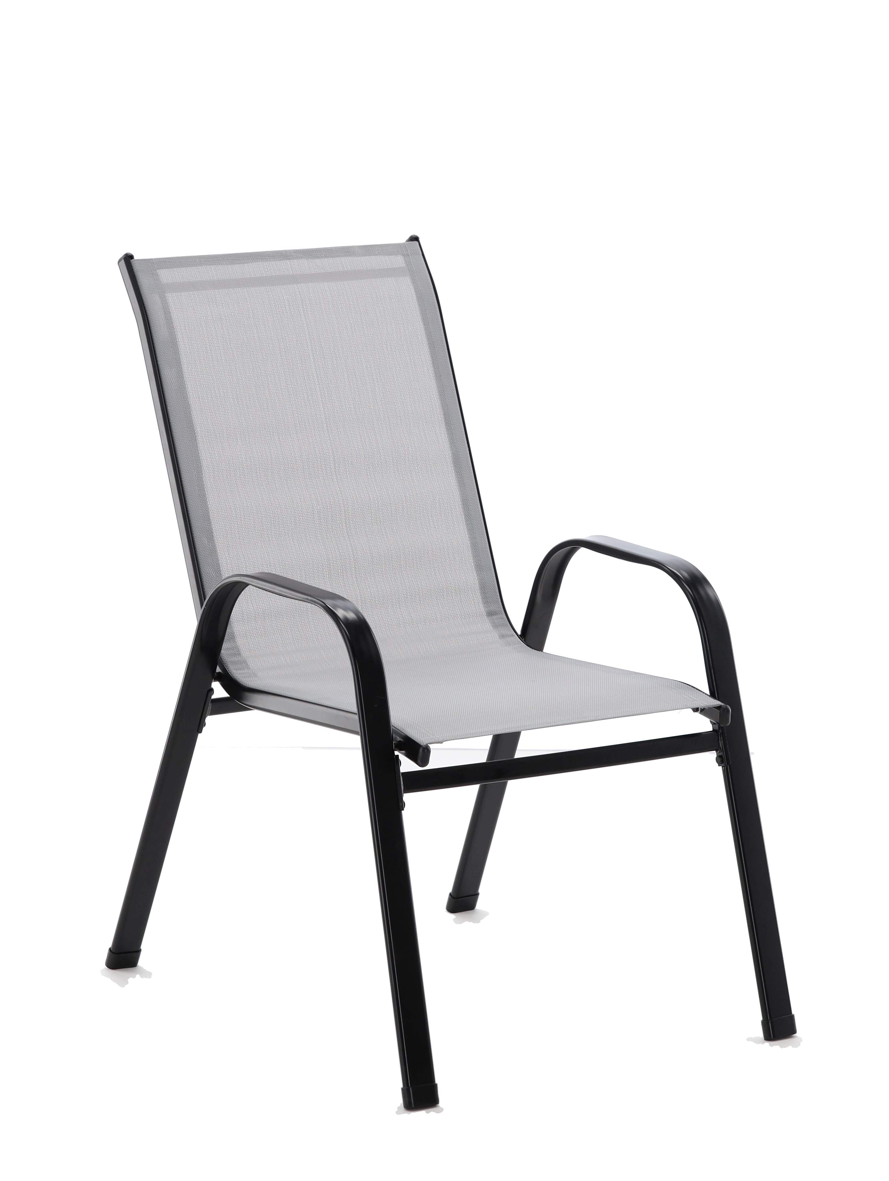 ZESTAW MEBLI BALKONOWYCH - 2 KRZESŁA + STOLIK - SZARY *5901 SAD5901_4