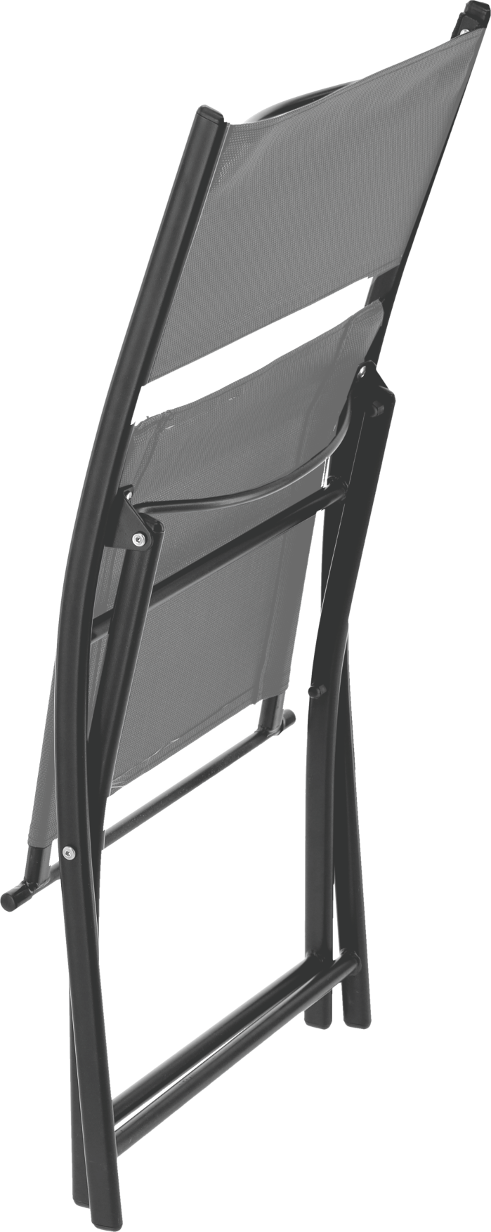 ZESTAW MEBLI BALKONOWYCH - STOLIK POŁÓWKA + 2 SKŁADANE KRZESŁA - SZARY *7149 SAD7149_2