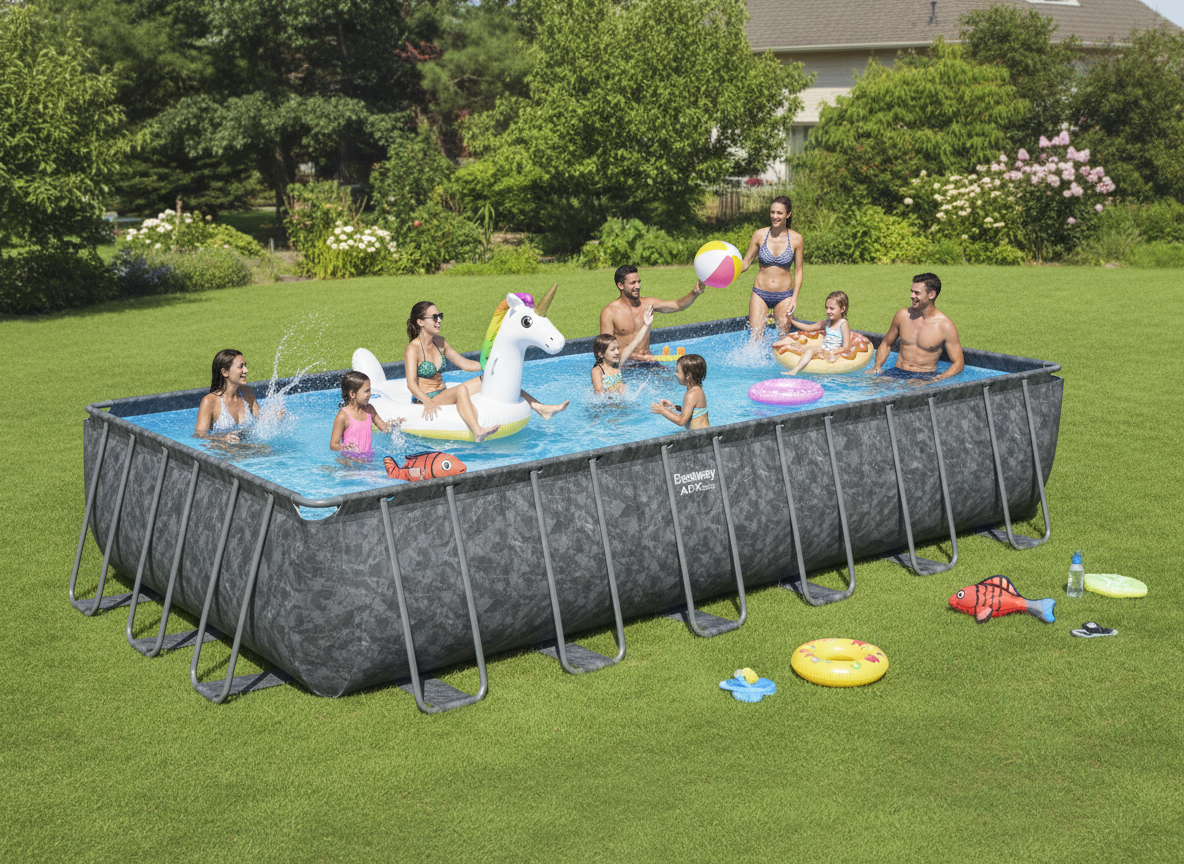 BASEN STELAŻOWY 7,32 X 3,66 X 1,32 M (POMPA PIASKOWA, DRABINKA, POKRYWA)  freepik__stwrz-aranacj-z-basenem-img1-niech-w-basenie-bawi-__48828