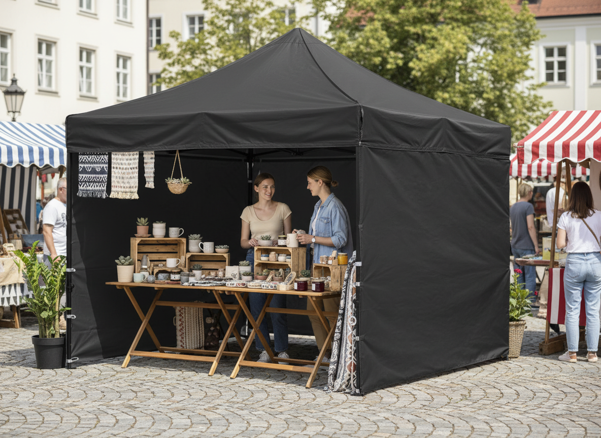 NAMIOT HANDLOWY 3 X 3 M SZARY  freepik__stwrz-aranacj-z-namiotem-img1-__8123