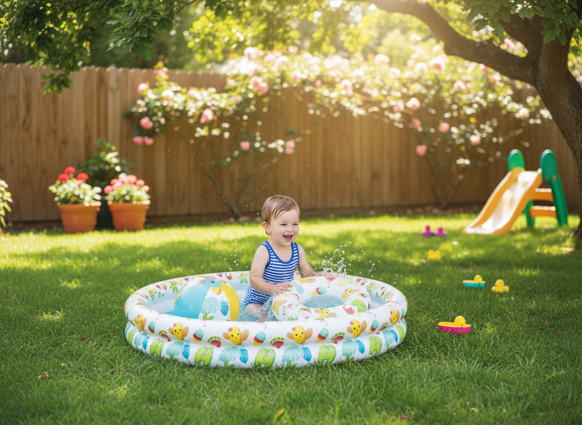 BASENIK OGRODOWY FI 122cm H20 +  PIŁKA +  KOŁO freepik__stwrz-aranacje-w-ogrodzie-z-img1-niech-w-baseniku-__53895