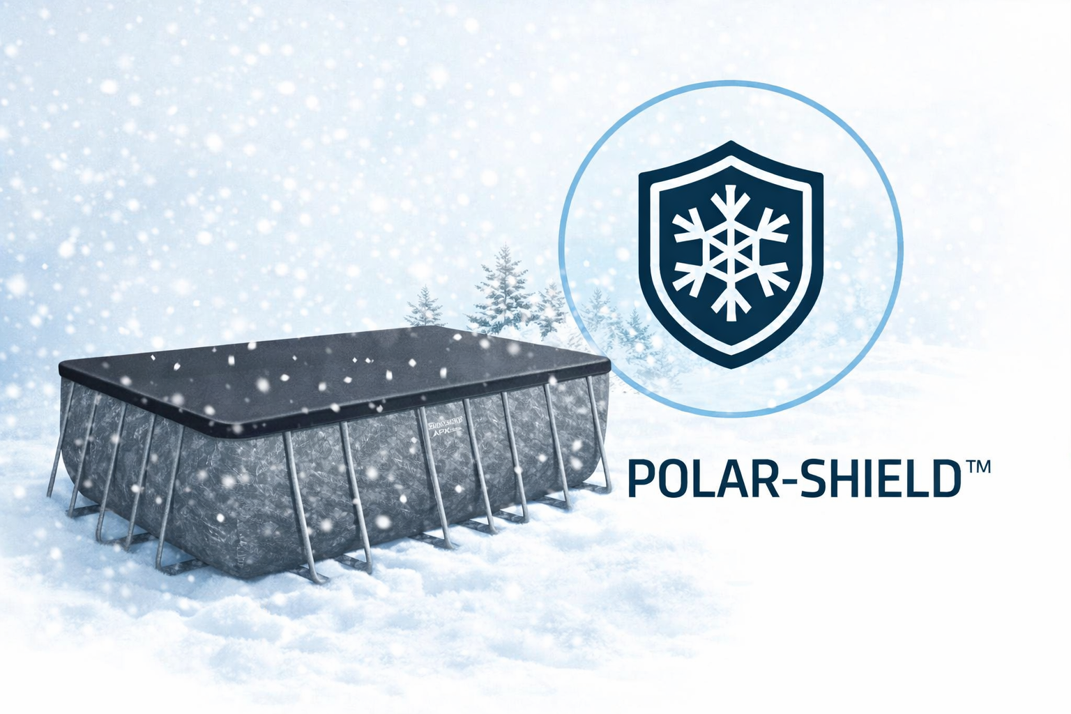 BASEN STELAŻOWY 5,49 X 2,74 X 1,32 M (POMPA PIASKOWA, DRABINKA, POKRYWA) polarshield