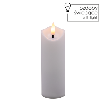 LED CANDLE WHITE 5 X 15 CM