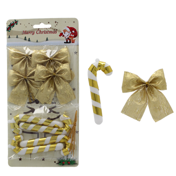 CHRISTMAS ORNAMENTS SET GOLD