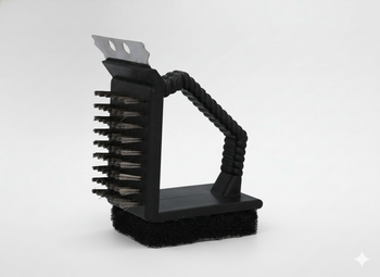 GRILL BRUSH / SCRAPER WITH SPONGE