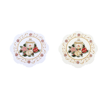 CHRISTMAS NAPKIN DIA. 18 CM POLYESTER