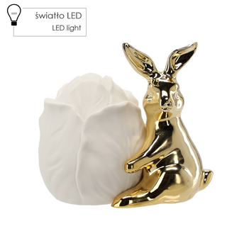 Ceramic rabbit with LED