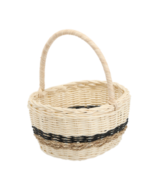 BASKET WITH HANDLE 22 x 17 x 11/21 CM