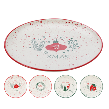 PLATE 20CM CHRISTMAS*7855