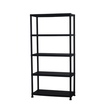 5 TIER PLASTIC SHELF 90 X 40 X 180 CM
