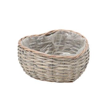 WICKER HEART COVER 25 X 25 X 12 CM