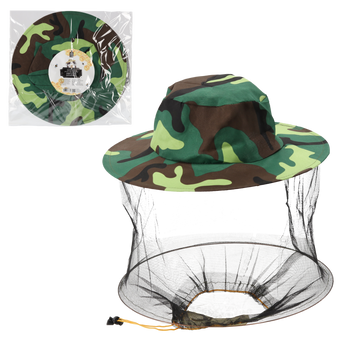 BEEKEEPING/FISHING/MOSQUITO HAT CAMOUFLAGE pack=10pcs