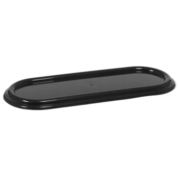 OVAL CANDLESTICK 44 CM BLACK