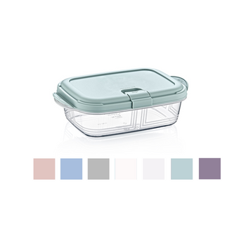 RECTANGULAR PUSH UP CONTAINER 0.4L FOR MICROWAVE