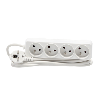 EXTENSION CORD POWER STRIP 4 SOCKETS 3M WHITE