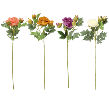 ARTIFICIAL FLOWER - PEONIES MIX COLORS