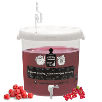 POJEMNIK FERMENTACYJNY 30L Z POKRYWĄ, KRANIKIEM, RURKĄ I USZCZELKĄ *5062