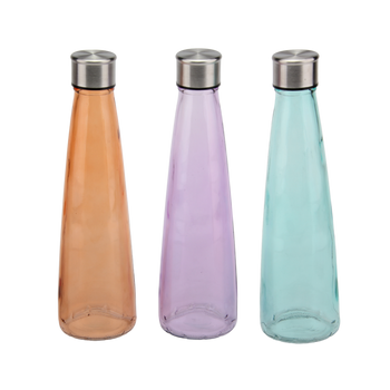 BOTTLE 750 ML WITH SCREW CAP MIX COLORS